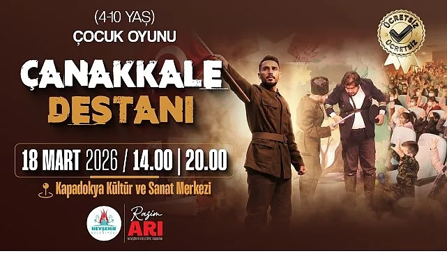 “Çanakkale Destanı” Çocuk Tiyatro Oyunu Sahnelenecek