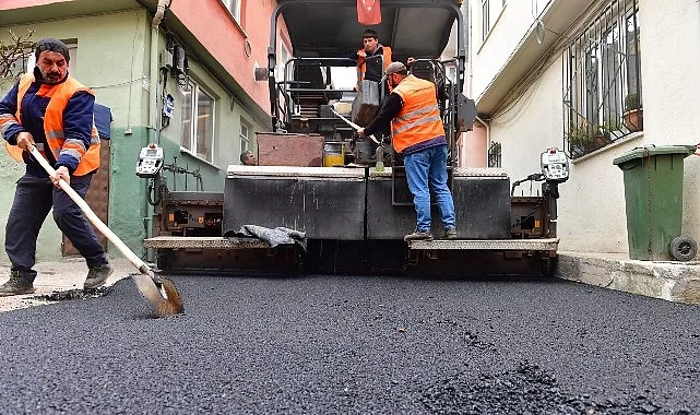 Osmangazi’de Çiftehavuzlar Mahallesi Kına Sokak’a Yeni Asfalt