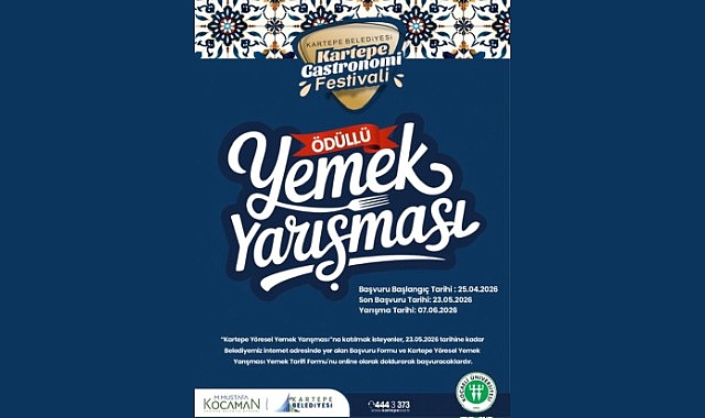 Kartepe Gastronomi Festivali Yemek Yarışması Başvuruları Başladı