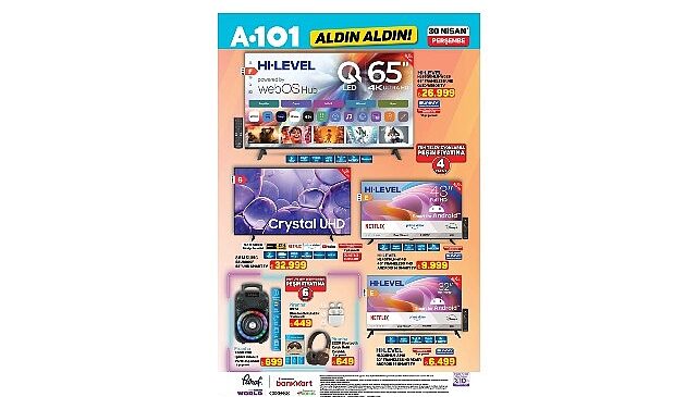 30 Nisan’da A101’de Mobilite ve Teknoloji Ürünleri