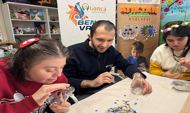 Cam atıklar, Gonca’da sanata dönüştü